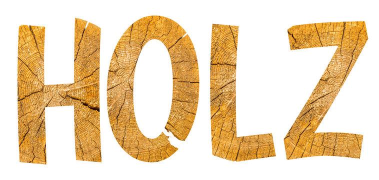 Holzarbeit, Holz Schriftzug, Logo
