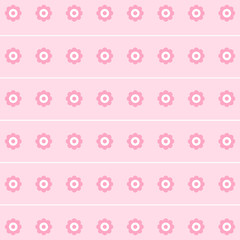 Flower pink background icon great for any use. Vector EPS10.