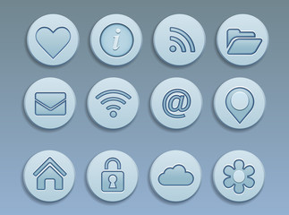 Social media icons vector