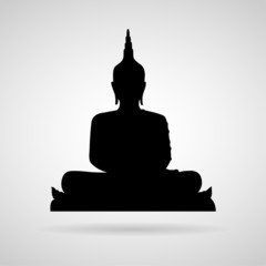 Buddha icon great for any use. Vector EPS10.