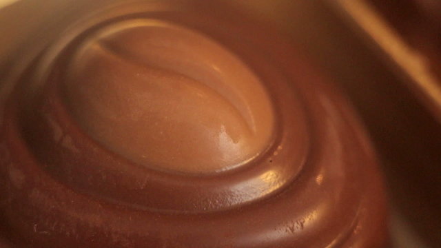 Chocolate candy. Macro.