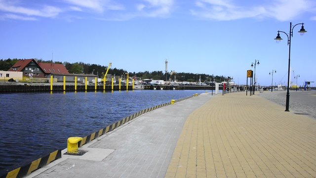 Hafen von Ustka, Stolpm&uuml;nde, Polen
