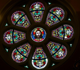Jesus, stained glass