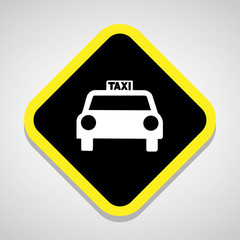 Taxi icon great for any use. Vector EPS10.