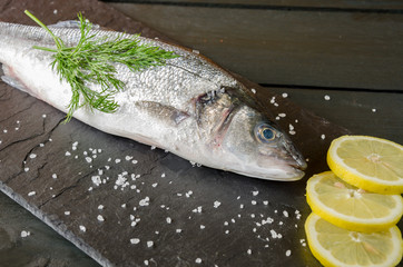 Raw Sea Bass