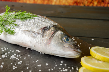 Raw Sea Bass