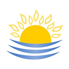 Sunset at Sea abstract