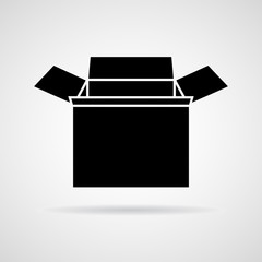 Box icon great for any use. Vector EPS10.
