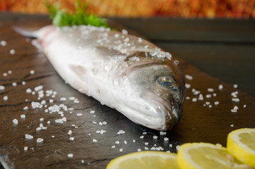 Raw Sea Bass