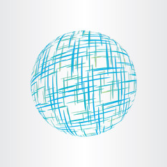 abstract globe earth technology icon