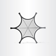 black spider web symbol