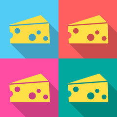 cheese icon great for any use. Vector EPS10.