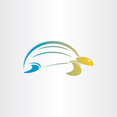 color turtle stylized symbol