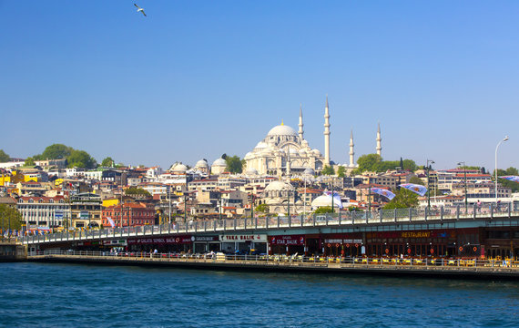 ISTANBUL, TURKEY - MAY 14, 2015:Panorama 