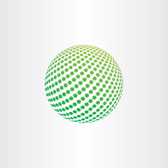 green eco globe ball icon