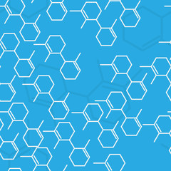 Science seamless background. Vector illustration