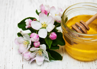 Apples blossom with honey