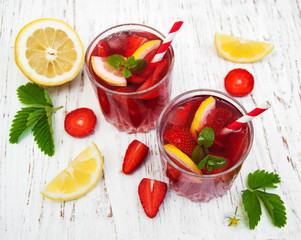 Summer strawberry drink
