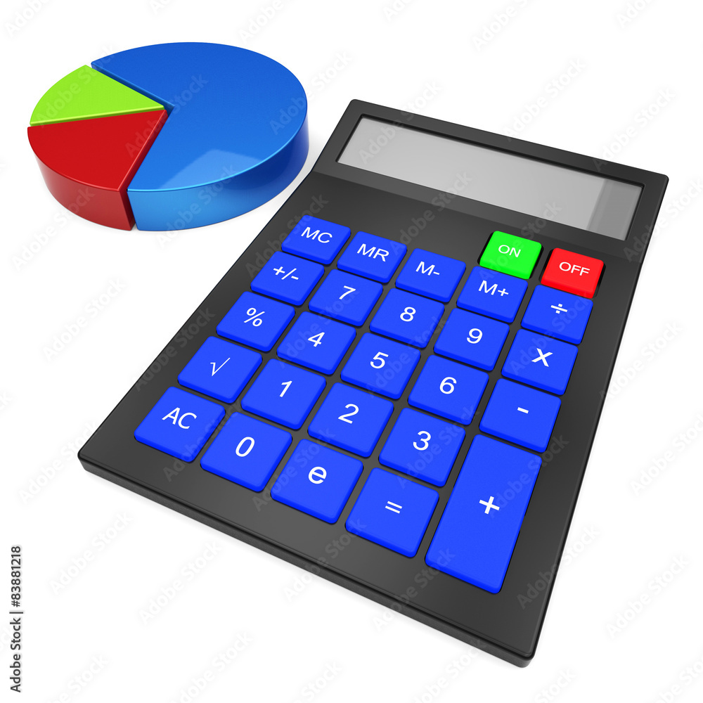 Poster calculate statistics means charting figures and calculator