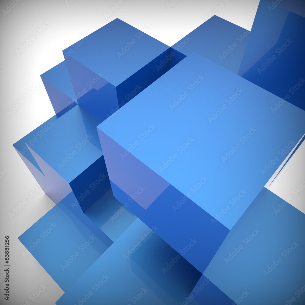 Poster blocks design represents building activity and backdrop