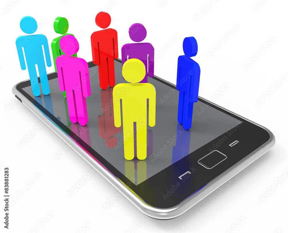 Poster phone communication indicates network server and communicate