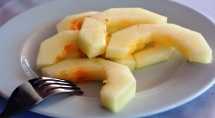 Fresh dessert sweet melon.
