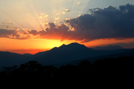 TRAMONTO SUL POLLINO