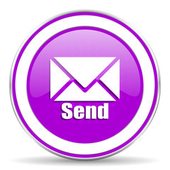 send violet icon post sign