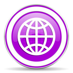 Obraz premium earth violet icon