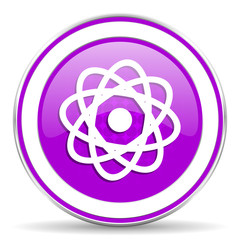 atom violet icon