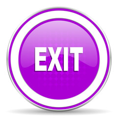 exit violet icon