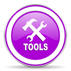 Fototapeta premium tools violet icon