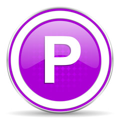 parking violet icon