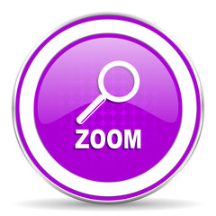 zoom violet icon