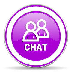 chat violet icon