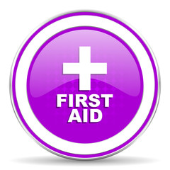 first aid violet icon