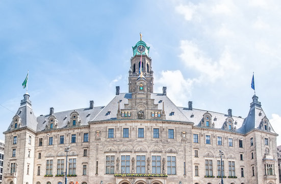 Rotterdam Town Hall, the Netherlands in Spring