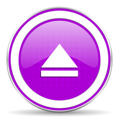 eject violet icon open sign