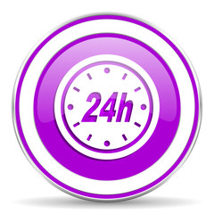 24h violet icon