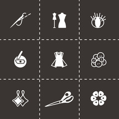 Vector Sewing icon set