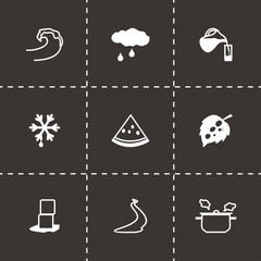 Vector Water icon set