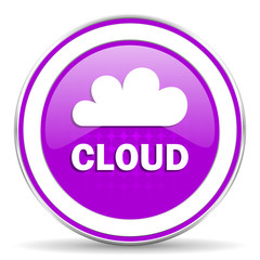 cloud violet icon