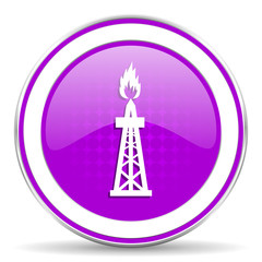 gas violet icon oil sign