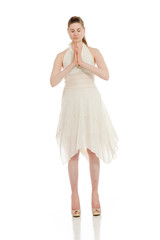 Model isolated praying