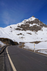 Beautiful view of Julier pass on the way  to St.Moritz