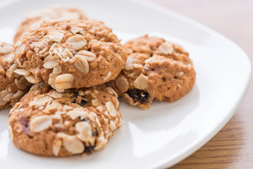 Soft oatmeal cookies.