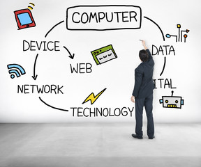 Computer Global Communications Connection Networking Concept