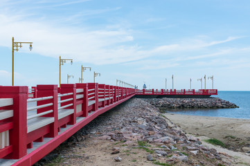 Fototapeta premium Port area Ao Prachuap 
