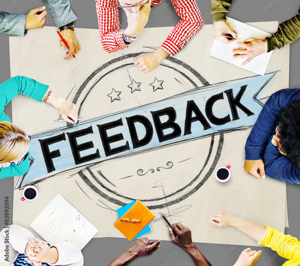 Poster feedback evaluation reflection response result concept