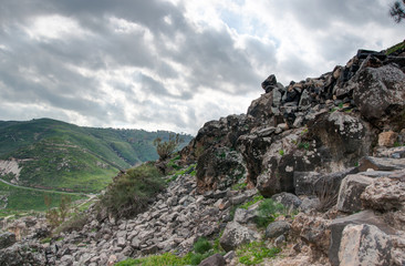 Israeli landscape near Kineret lake